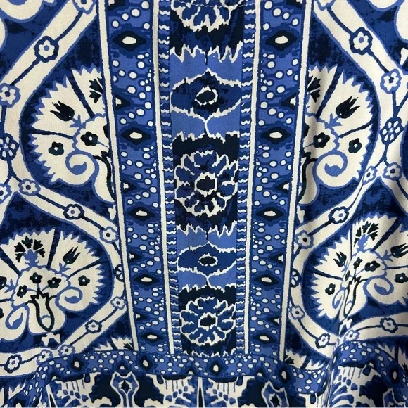 Haute Hippie style Batik printed sleeveless tank blouse size: XL - Picture 4 of 10